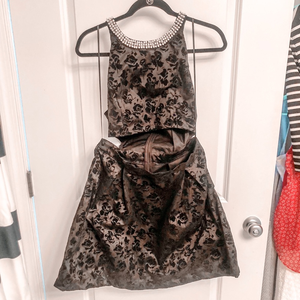 Crop top party dress